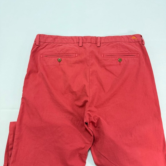 Tommy Bahama Chino Pants‎ Mens 36x30 Red Pima Cotton Straight Leg Twill Slacks - Picture 3 of 10